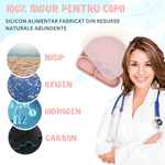 Jucarii, Copii si Bebe - Hrana si alaptare - Biberoane, suzete si accesorii hranire - Articole hranire bebelusi - Set hranire bebe, BLEKSY®, Baveta, Bol cu Ventuza, Farfurie cu Capac, Pahar, Lingurita si Furculita, Fara Alergeni, Roz - Infinity.ro