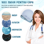 Jucarii, Copii si Bebe - Hrana si alaptare - Biberoane, suzete si accesorii hranire - Articole hranire bebelusi - Set hranire bebe, BLEKSY®, Baveta, Bol cu Ventuza, Farfurie cu Capac, Pahar, Lingurita si Furculita, Fara Alergeni, Blue - Infinity.ro