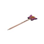 Carti si Birotica - Birotica - Instrumente de scris - Creioane - Creion figurina Fluture mov aripi roz 22cm - Infinity.ro