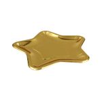 Casa si Gradina - Decoratiuni - Decoratiuni petrecere - Vesela pentru petrecere - Set 6 farfurii stea gold 23cm - Infinity.ro