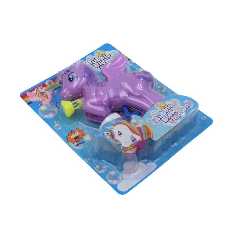 Jucarii, Copii si Bebe - Jucarii si jocuri - Jucarii de exterior - Jucarii pentru plaja si nisip - Pistol baloane Bubble Blow Unicorn mov - Infinity.ro