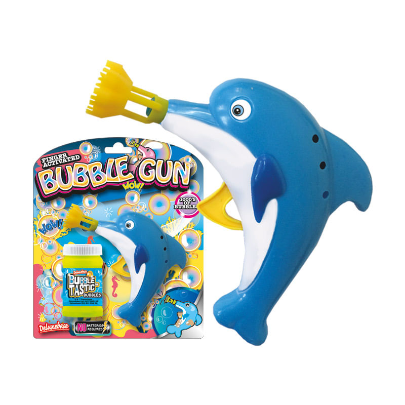 Jucarii, Copii si Bebe - Jucarii si jocuri - Jucarii de exterior - Jucarii pentru plaja si nisip - Pistol baloane sapun Bubble Gun delfin - Infinity.ro