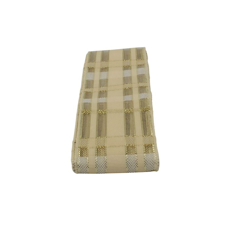Market - Cadouri - Pungi cadou si accesorii - Panglica textila CREM AURIU 38mm x 2m - Infinity.ro