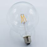 Casa si Gradina - Corpuri si surse de iluminat - Becuri si tuburi neon - Becuri - Bec led Vintage filament 4W (32W),E27, G125, 400 lm, lumina calda (2200K), clar, Optonica - Infinity.ro