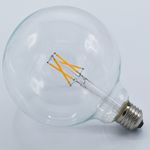 Casa si Gradina - Corpuri si surse de iluminat - Becuri si tuburi neon - Becuri - Bec led Vintage filament 4W (32W),E27, G125, 400 lm, lumina calda (2200K), clar, Optonica - Infinity.ro