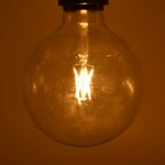 Casa si Gradina - Corpuri si surse de iluminat - Becuri si tuburi neon - Becuri - Bec led Vintage filament 4W (32W),E27, G125, 400 lm, lumina calda (2200K), clar, Optonica - Infinity.ro