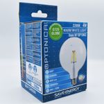 Casa si Gradina - Corpuri si surse de iluminat - Becuri si tuburi neon - Becuri - Bec led Vintage filament 4W (32W),E27, G125, 400 lm, lumina calda (2200K), clar, Optonica - Infinity.ro