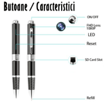 Laptop, Telefoane si Tablete - Wearables si gadgeturi - Gadgeturi - Dispozitive spionaj - Pix Spion cu Camera 1080 Full HD si Microfon, Inregistrare Audio Video, Foto, Aparat Spion cu Camera Ascunsa - Infinity.ro
