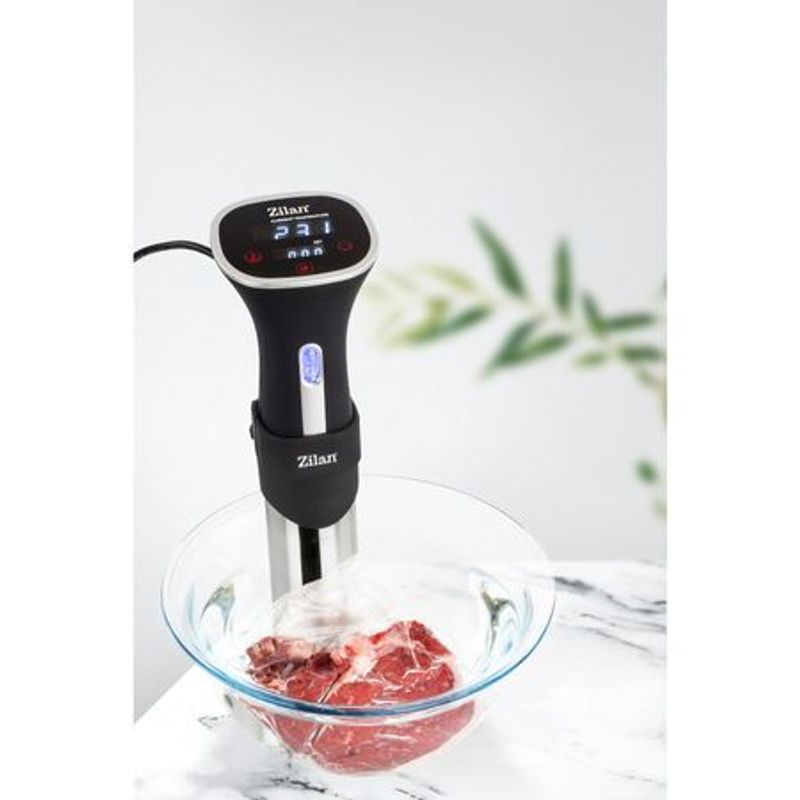 Electronice si Electrocasnice - Electrocasnice bucatarie - Aparate de gatit & desert - Aparate de gatit cu aburi - Aparat pentru gatit Sous Vide Zilan ZLN-4007, Argintiu/Negru 800 W, oprire automata, functie timer, display LCD, - Infinity.ro