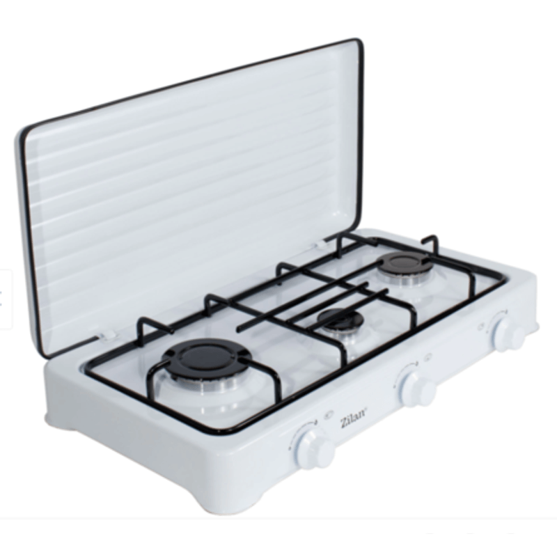 Electronice si Electrocasnice - Aragazuri, cuptoare si hote - Aragazuri - Aragazuri pe gaz - Aragaz cu 3 ochiuri ZILAN ZLN-0032,culoare alb utilizare numai GPL butelie, - Infinity.ro