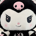 Jucarii, Copii si Bebe - Jucarii si jocuri - Jucarii de plus - Papusa tip Kuromi din seria Hello Kitty Sanrio, din plus cu rochita, 55cm ABYZ®™ - Infinity.ro