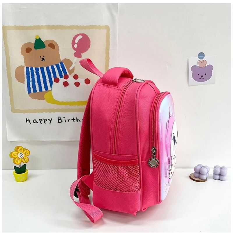 Fashion, accesorii si bijuterii - Copii - Accesorii copii - Genti si rucsacuri copii - Rucsac cu model 3D Cartoon Unicorn girl, Potrivit pentru Copii Mici pentru scoala sau gradinita, Poliester, Pink - Infinity.ro
