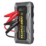 Auto si Moto - Reparatii si depanare - Redresoare - Starter Auto Multifunctional Avansat – Portabil - Performanta puternica, Elegant, 12V, Dimensiuni 19.2x8.8x4.4 cm - GRI - Infinity.ro