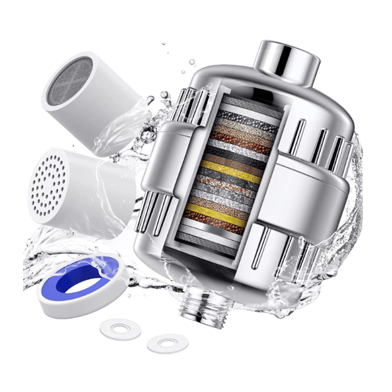 Casa si Gradina - Sanitare - Lavoar baie si accesorii - Accesorii baterii sanitare - Filtru de Apa cu 15 Stagii pentru Dus baie - Infinity.ro