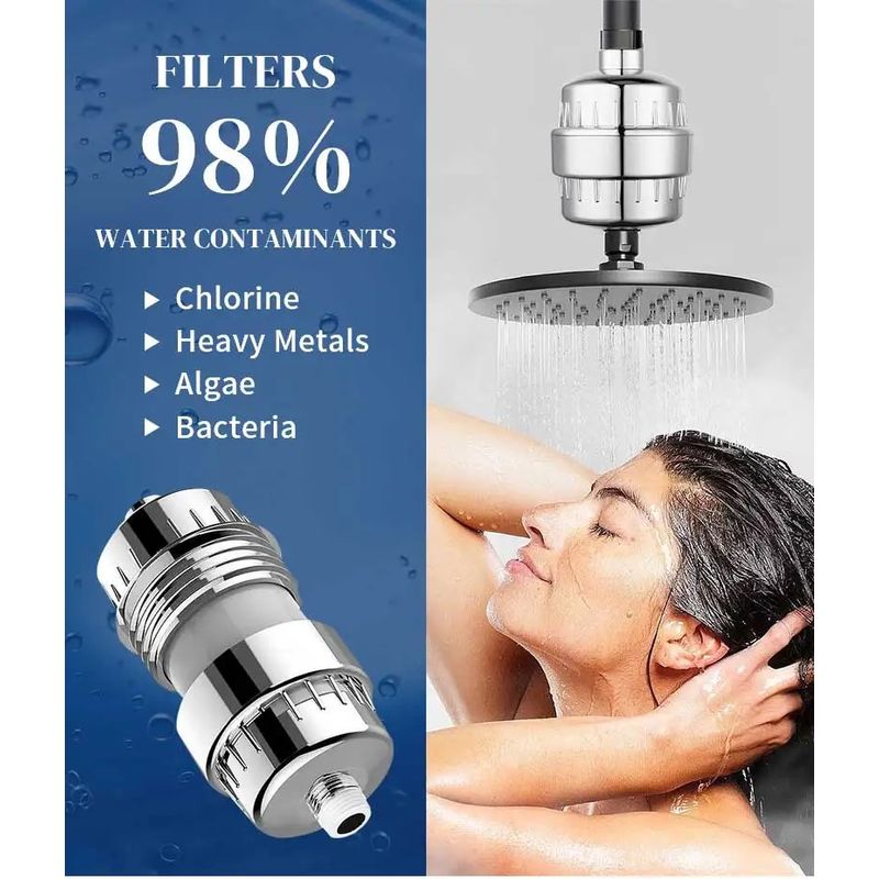 Casa si Gradina - Sanitare - Lavoar baie si accesorii - Accesorii baterii sanitare - Filtru de Apa de Dus cu 18 Stagii pentru baie - Infinity.ro