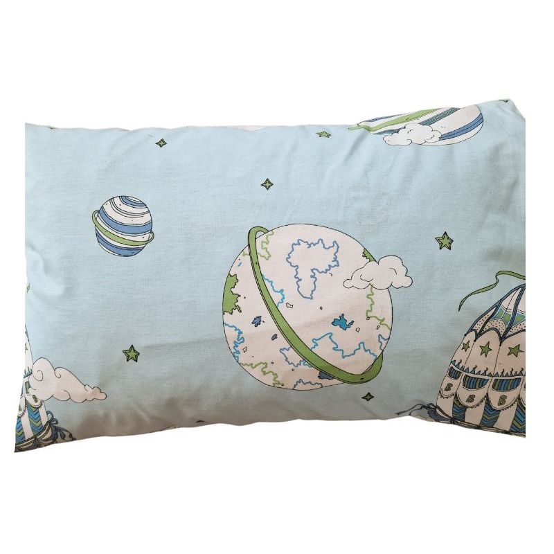 Casa si Gradina - Textile si covoare - Lenjerii de pat - Lenjerii copii - Lenjerie pentru patut bebelusi 60 x 120 cm, din bumbac ranforce, trei piese, Ariale, Baloane - Infinity.ro