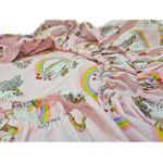 Casa si Gradina - Textile si covoare - Lenjerii de pat - Lenjerii copii - Lenjerie pentru patut bebelusi din bumbac ranforce, trei piese, Ariale, Unicorni - Infinity.ro