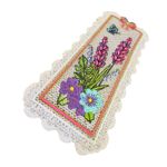 Carti si Birotica - Carti - Accesorii pentru cititori - Semn de carte brodat Nemtisori ARIALE - Infinity.ro