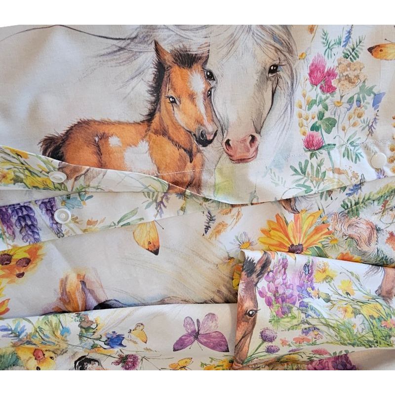 Casa si Gradina - Textile si covoare - Lenjerii de pat - Cearceafuri de pat - Cearceaf de patut cu elastic, Arome de Poveste Ariale, 120 x 60 cm, multicolor - Infinity.ro