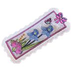 Carti si Birotica - Carti - Accesorii pentru cititori - Set 3 semne de carte brodate Flowers ARIALE - Infinity.ro
