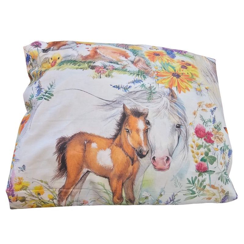 Casa si Gradina - Textile si covoare - Lenjerii de pat - Cearceafuri de pat - Cearceaf de patut cu elastic, Arome de Poveste Ariale, 120 x 60 cm, multicolor - Infinity.ro