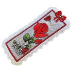 Carti si Birotica - Carti - Accesorii pentru cititori - Semn de carte brodat Trandafiri ARIALE - Infinity.ro