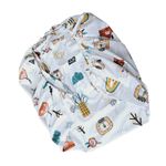 Casa si Gradina - Textile si covoare - Lenjerii de pat - Cearceafuri de pat - Cearceaf de patut cu elastic, Vis de Leu Ariale, 140 x 70 cm, multicolor - Infinity.ro