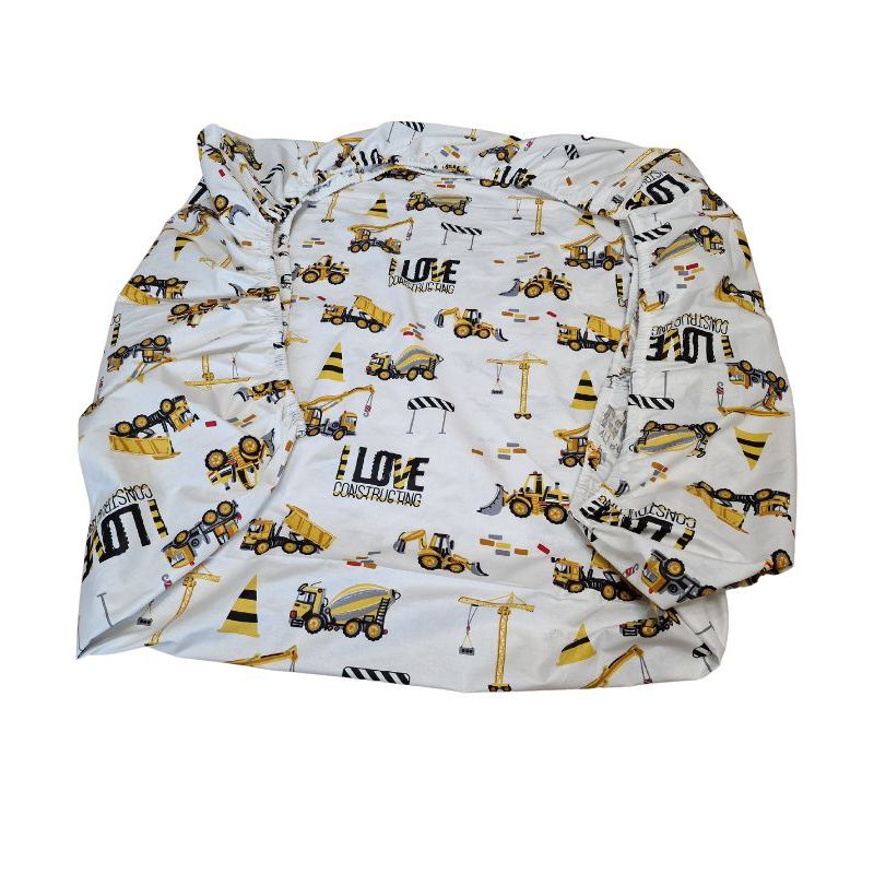 Casa si Gradina - Textile si covoare - Lenjerii de pat - Cearceafuri de pat - Cearceaf de patut cu elastic, Ariale, Masini, 120 x 60 cm, Multicolor - Infinity.ro