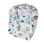 Casa si Gradina - Textile si covoare - Lenjerii de pat - Cearceafuri de pat - Cearceaf de patut cu elastic, Vis de Leu Ariale, 120 x 60 cm, multicolor - Infinity.ro