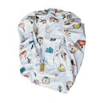 Casa si Gradina - Textile si covoare - Lenjerii de pat - Cearceafuri de pat - Cearceaf de patut cu elastic, Vis de Leu Ariale, 120 x 60 cm, multicolor - Infinity.ro