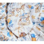 Casa si Gradina - Textile si covoare - Lenjerii de pat - Cearceafuri de pat - Cearceaf de patut cu elastic, Carusel Ariale, 200 x 90 cm, multicolor - Infinity.ro