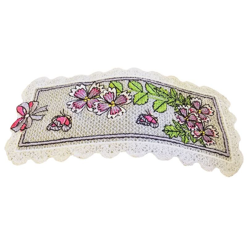 Carti si Birotica - Carti - Accesorii pentru cititori - Semn de carte brodat Garofite ARIALE - Infinity.ro