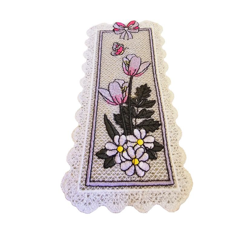Carti si Birotica - Carti - Accesorii pentru cititori - Semn de carte brodat Lalele ARIALE - Infinity.ro