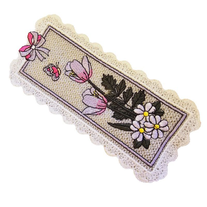 Carti si Birotica - Carti - Accesorii pentru cititori - Semn de carte brodat Lalele ARIALE - Infinity.ro