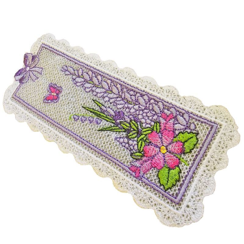 Carti si Birotica - Carti - Accesorii pentru cititori - Semn de carte brodat Nemtisori 2 ARIALE - Infinity.ro