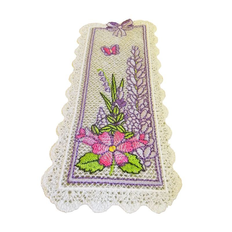 Carti si Birotica - Carti - Accesorii pentru cititori - Semn de carte brodat Nemtisori 2 ARIALE - Infinity.ro