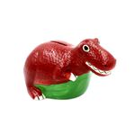Carti si Birotica - Birotica - Accesorii de birou - Pusculite - Pusculita T-rex visiniu din ceramica - Infinity.ro
