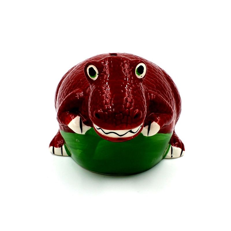 Carti si Birotica - Birotica - Accesorii de birou - Pusculite - Pusculita T-rex visiniu din ceramica - Infinity.ro