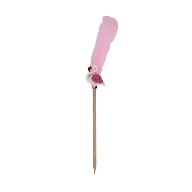 Carti si Birotica - Birotica - Instrumente de scris - Creioane - Creion figurina  Flamingo pana roz 30 cm - Infinity.ro