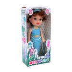 Jucarii, Copii si Bebe - Jucarii si jocuri - Papusi si accesorii - Papusi - Papusa sirena albastra 18 cm - Infinity.ro