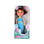 Jucarii, Copii si Bebe - Jucarii si jocuri - Papusi si accesorii - Papusi - Papusa sirena albastra 18 cm - Infinity.ro