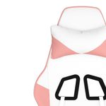 PC, gaming si accesorii - Gaming - Accesorii gaming - Scaune gaming - Scaun de jocuri, alb si roz, piele ecologica - Infinity.ro