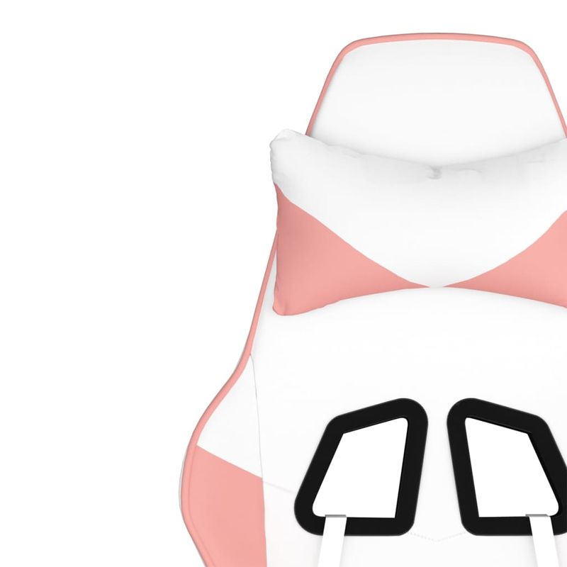 PC, gaming si accesorii - Gaming - Accesorii gaming - Scaune gaming - Scaun de jocuri, alb si roz, piele ecologica - Infinity.ro