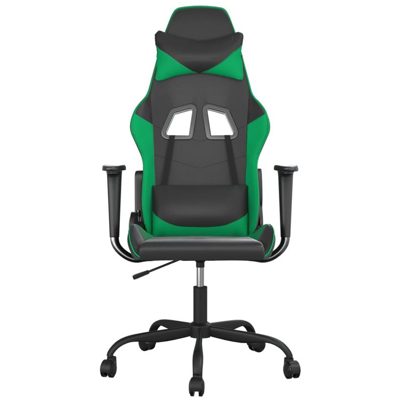 PC, gaming si accesorii - Gaming - Accesorii gaming - Scaune gaming - Scaun de jocuri, negru si verde, piele ecologica - Infinity.ro