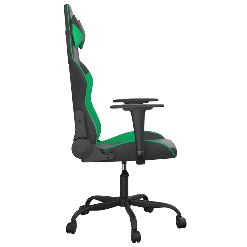 PC, gaming si accesorii - Gaming - Accesorii gaming - Scaune gaming - Scaun de jocuri, negru si verde, piele ecologica - Infinity.ro