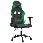 PC, gaming si accesorii - Gaming - Accesorii gaming - Scaune gaming - Scaun de jocuri, negru si verde, piele ecologica - Infinity.ro