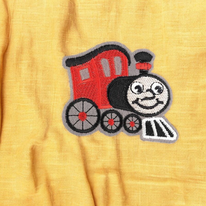 Casa si Gradina - Decoratiuni - DIY - Articole mercerie - Aplicatie brodata termoadeziva Crisalida, 6 x 7 cm, locomotiva Rosie - Infinity.ro