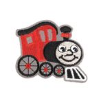 Casa si Gradina - Decoratiuni - DIY - Articole mercerie - Aplicatie brodata termoadeziva Crisalida, 6 x 7 cm, locomotiva Rosie - Infinity.ro