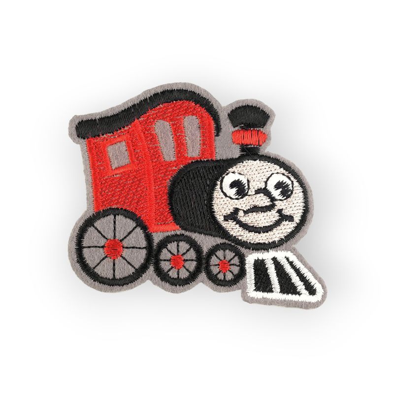 Casa si Gradina - Decoratiuni - DIY - Articole mercerie - Aplicatie brodata termoadeziva Crisalida, 6 x 7 cm, locomotiva Rosie - Infinity.ro