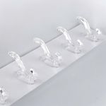 Casa si Gradina - Sanitare - Suporturi si accesorii baie - Accesorii baie - Banda autoadeziva cu 6 carlige din plastic Crisalida, dimensiune 6,3 x 35 cm, Transparent - Infinity.ro